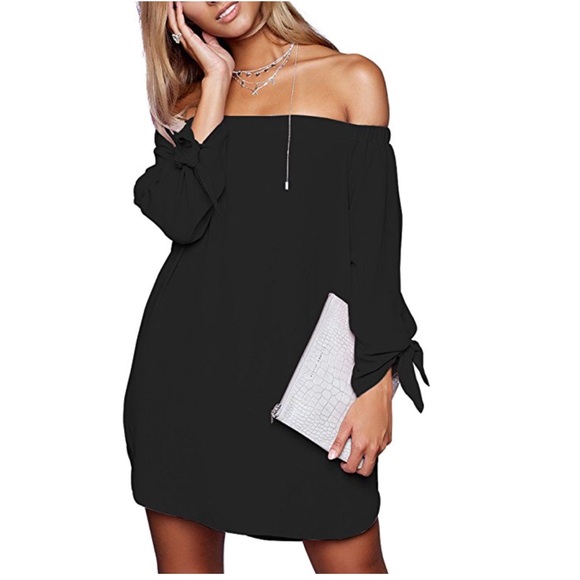 Beautiful women casual off shoulder dress - Picture 7 of 8